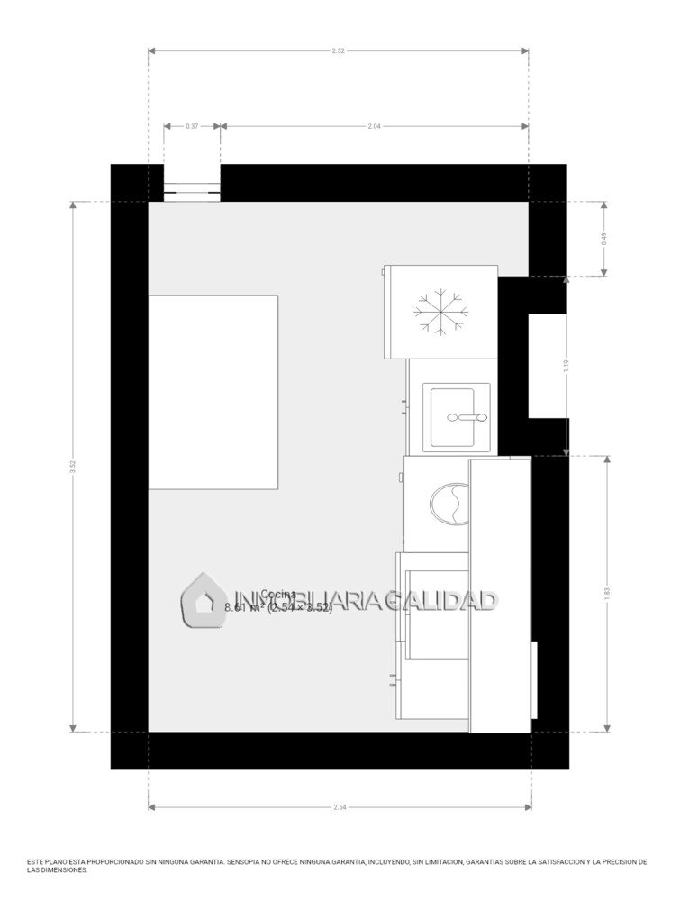 Piso de 37 m² en Burgos