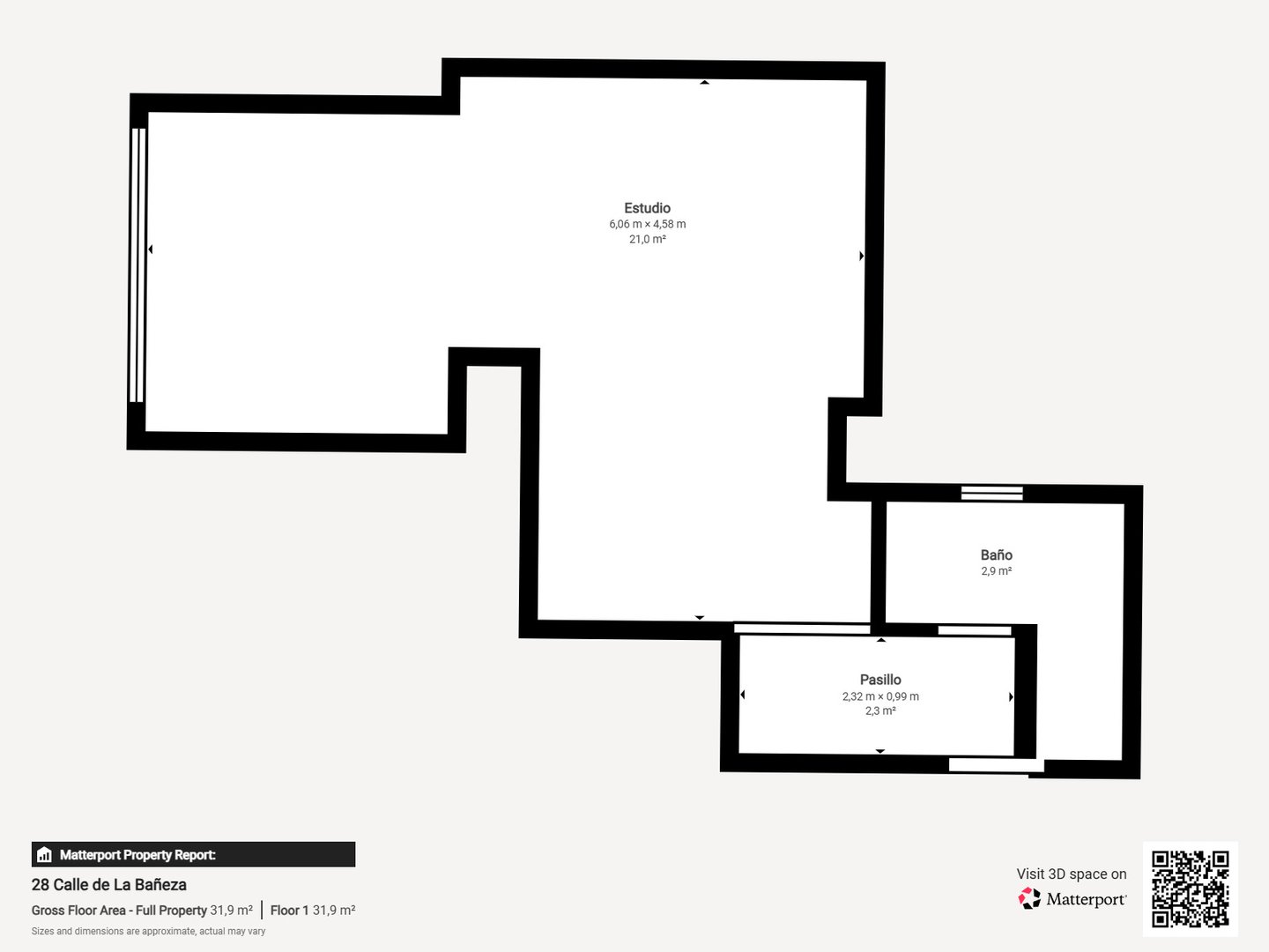 Appartement 34 m² à Madrid