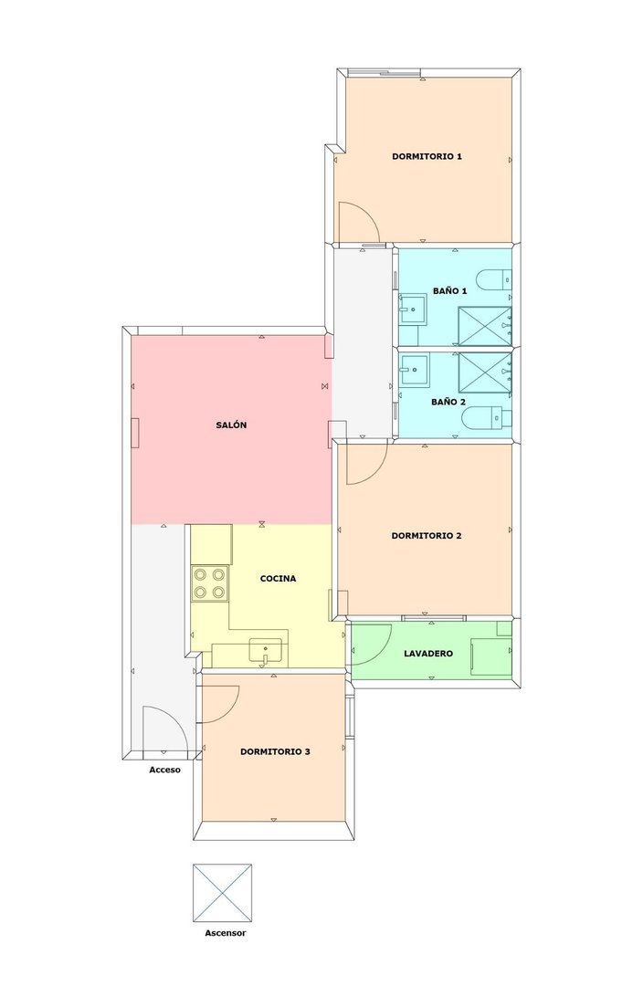 Habitación 85 m², Alicante