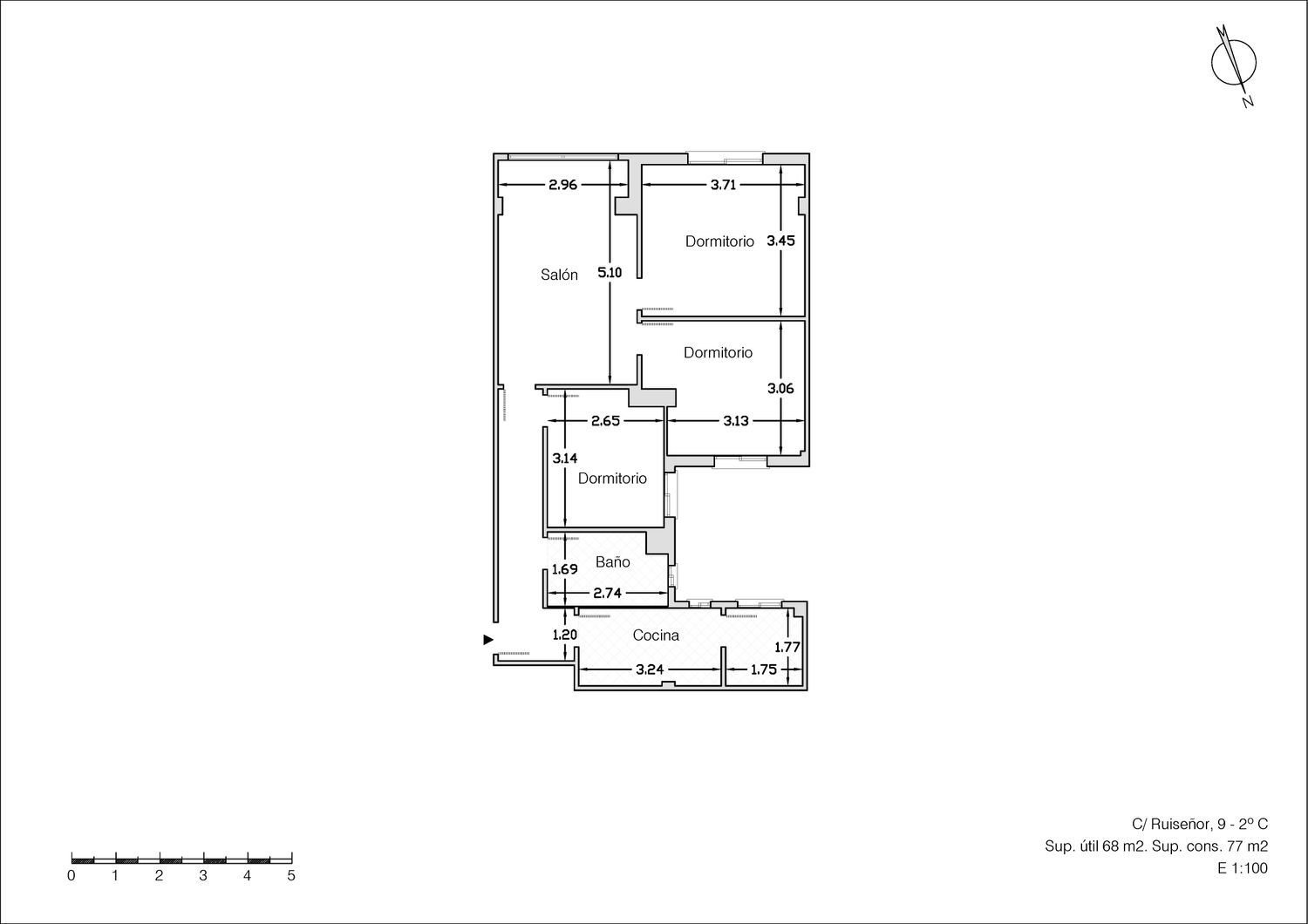 Piso de 78 m² en Granada