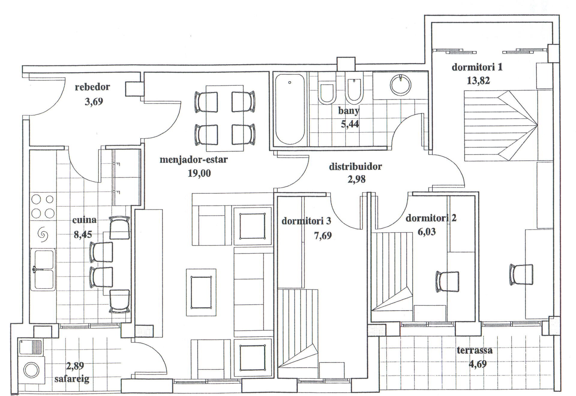 Piso de 76 m² en les Franqueses del Vallès