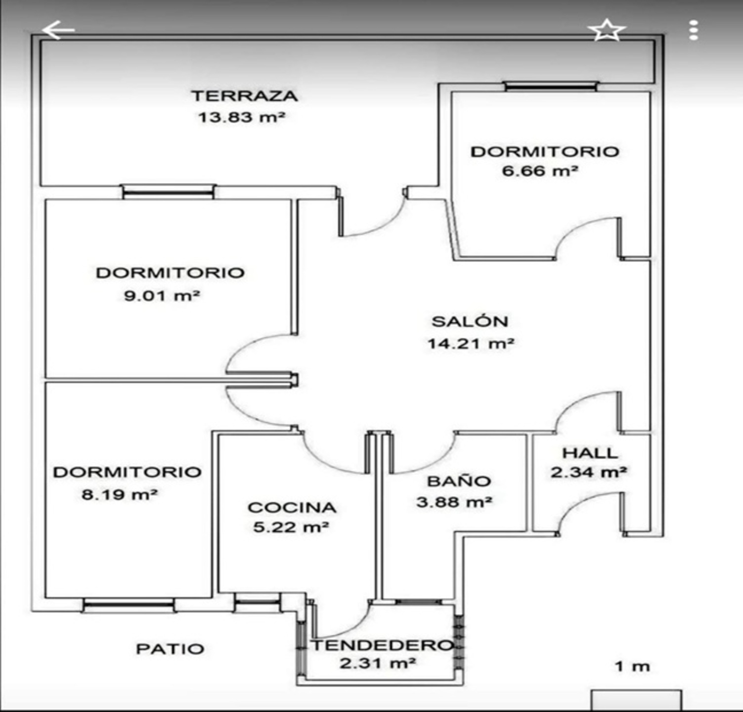 Piso de 85 m² en La Coruña