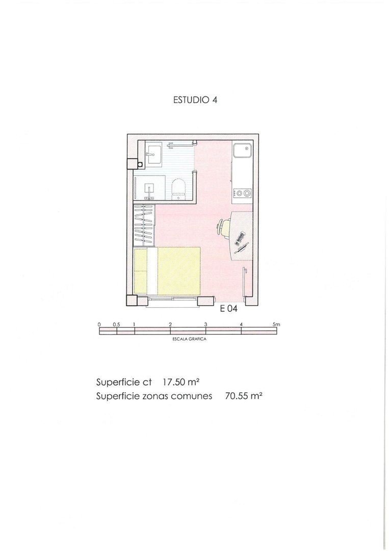 Piso de 32 m² en Murcia