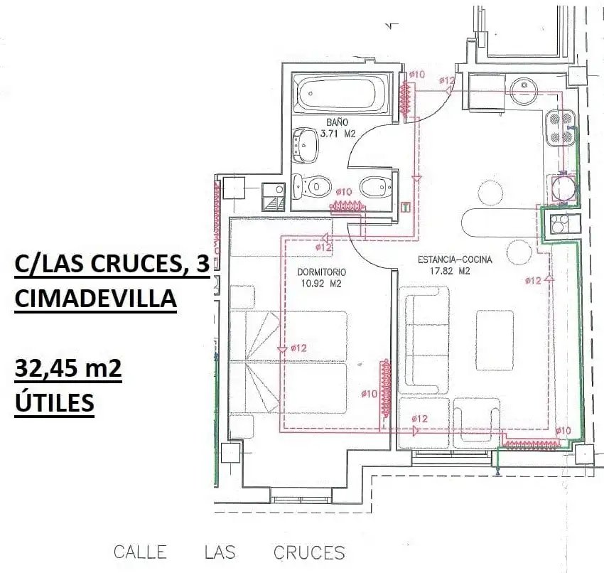 Piso de 40 m² en Gijón