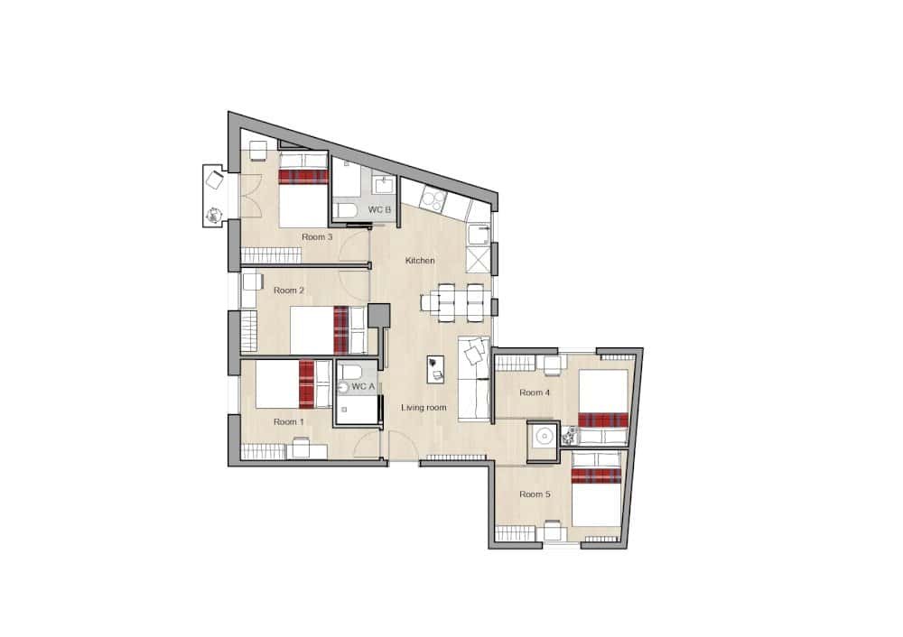 Zimmer zur Miete, Madrid