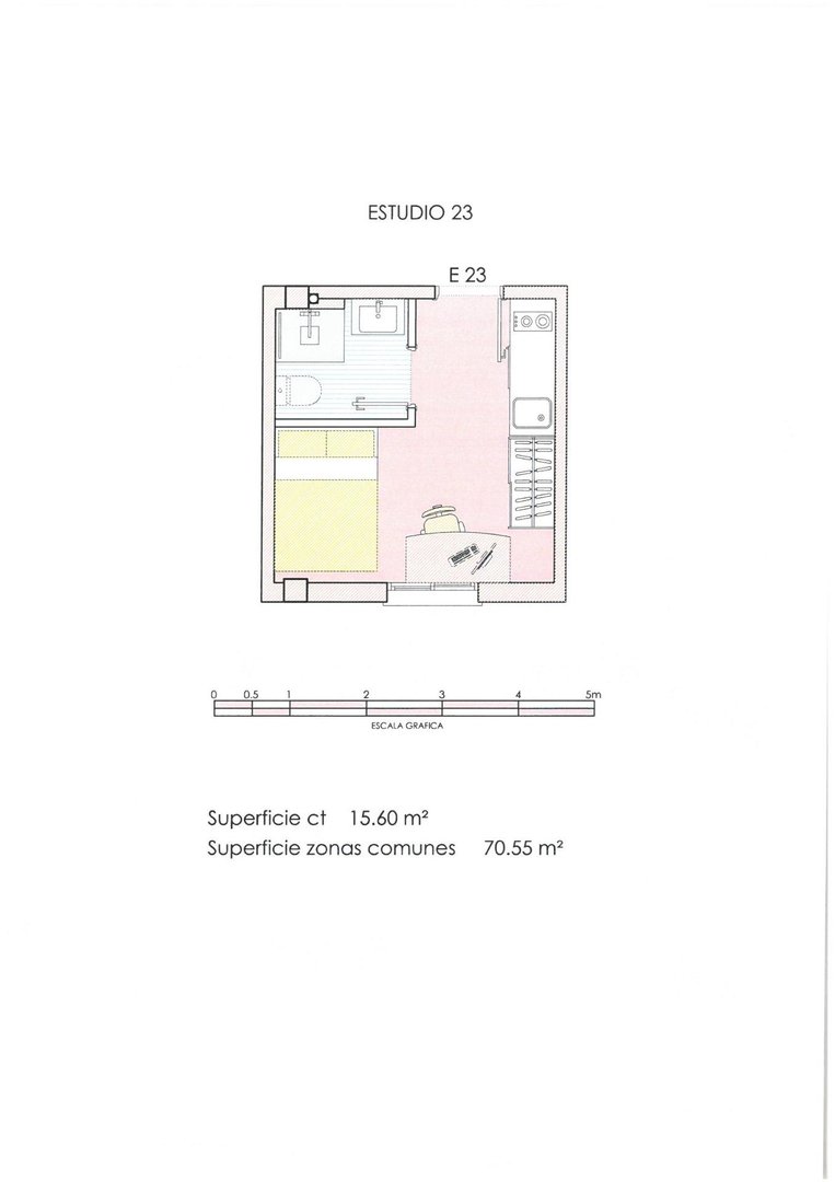 Piso de 32 m² en Murcia