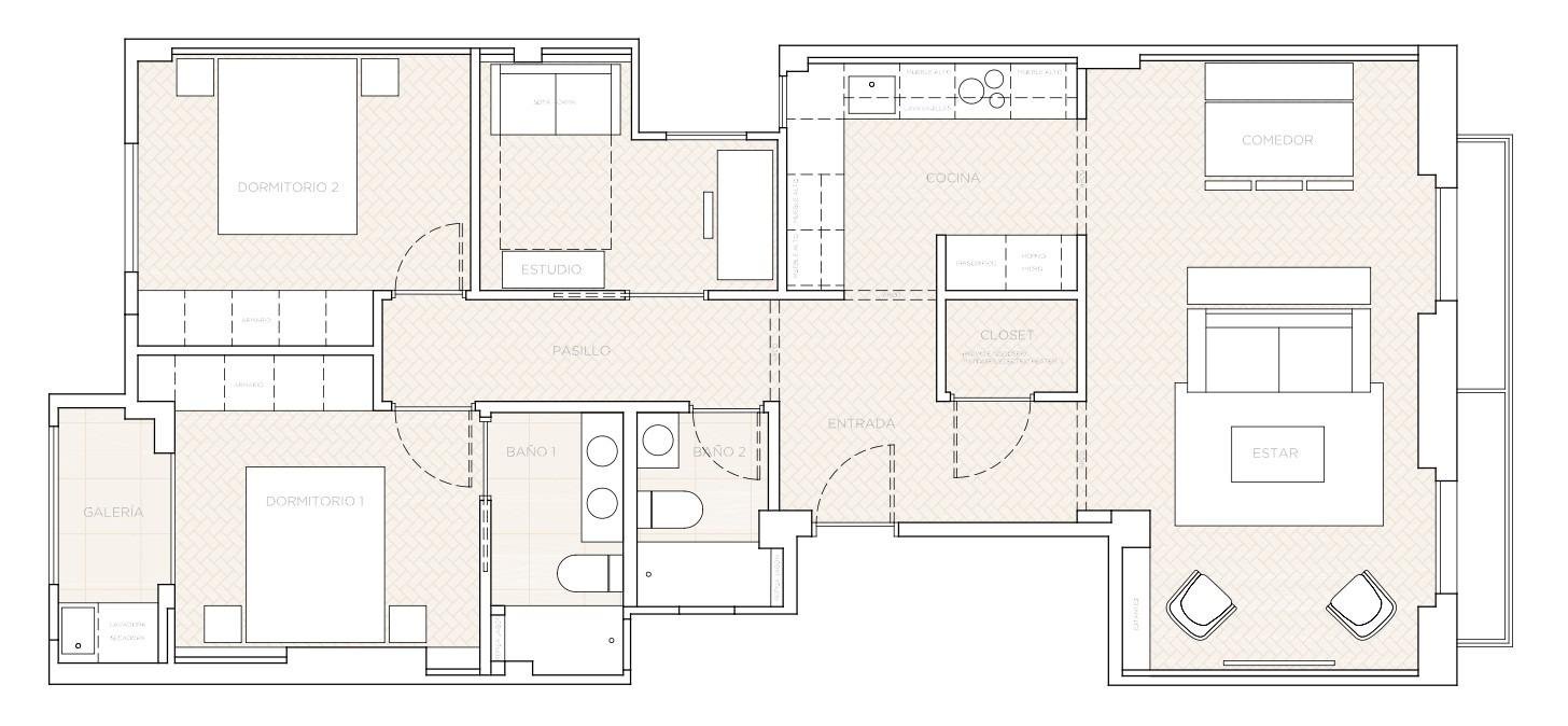 Wohnung 91 m² in Valencia