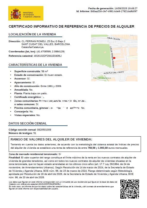 Pis de 45 m² a Sant Cugat del Vallès