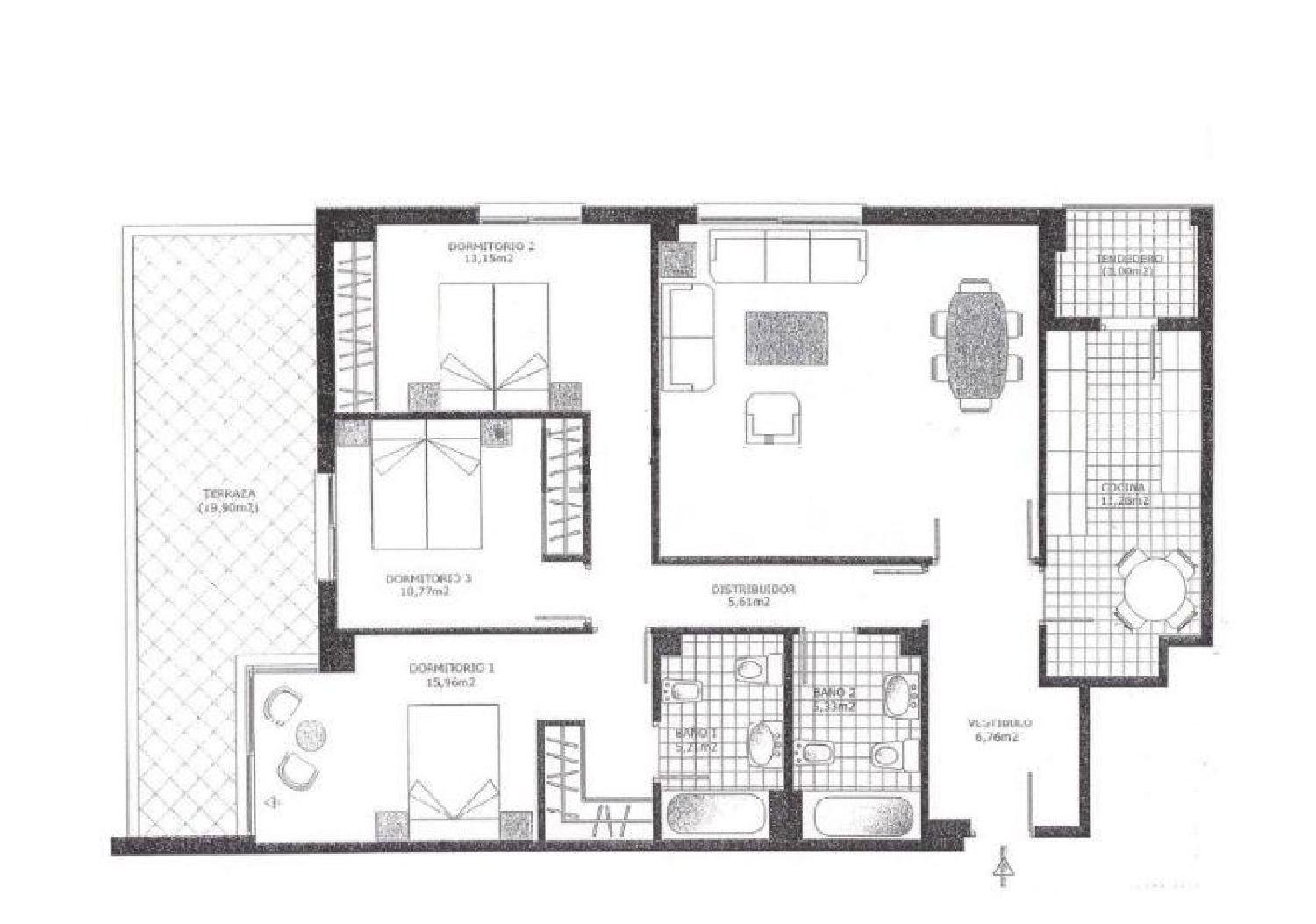 Piso de 176 m² en Madrid