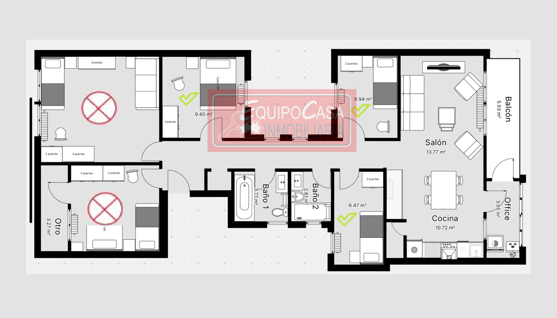 Habitación 98 m², Lugo