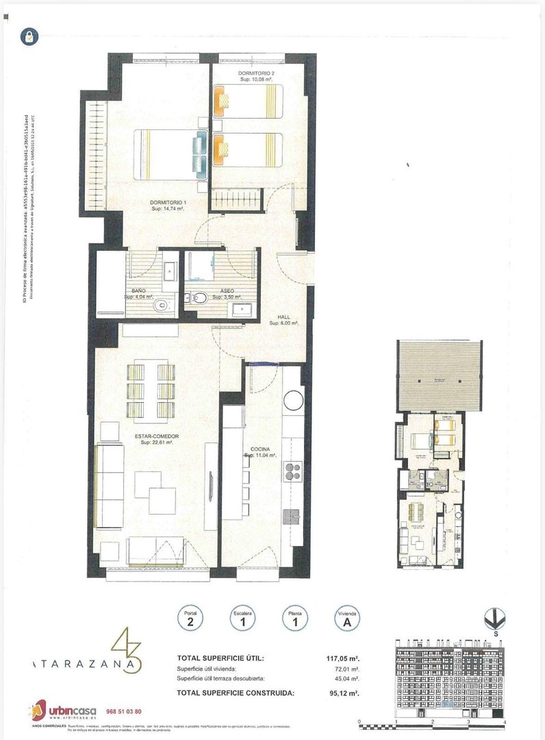 Piso de 120 m² en Cartagena