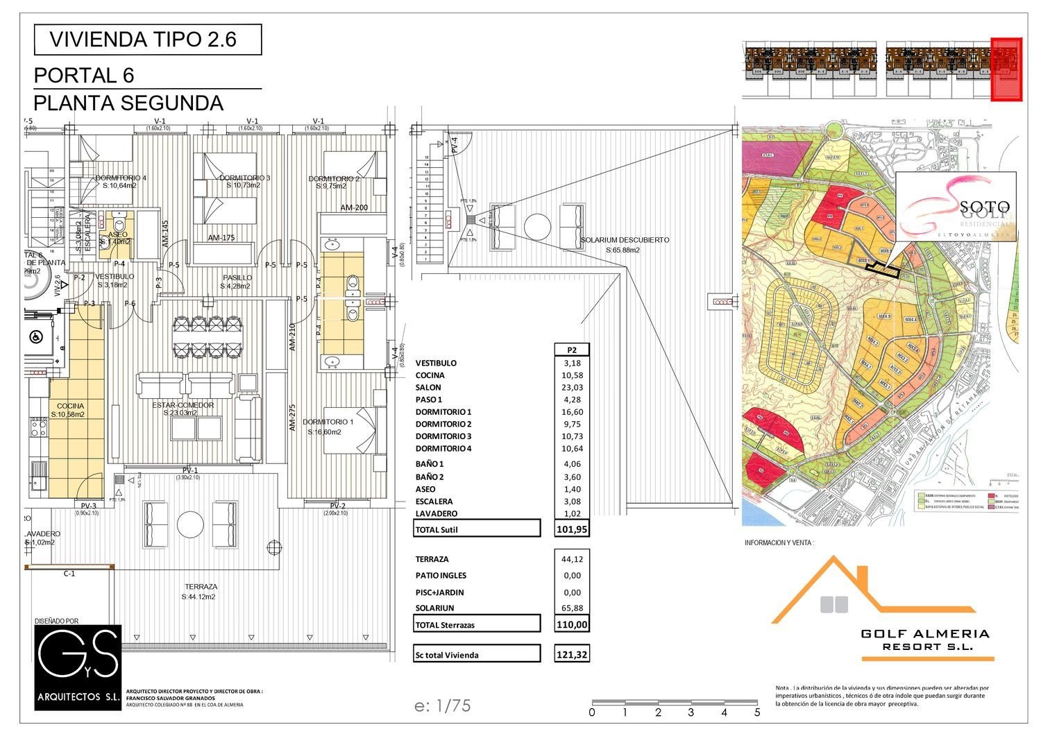 Piso de 136 m² en Almería