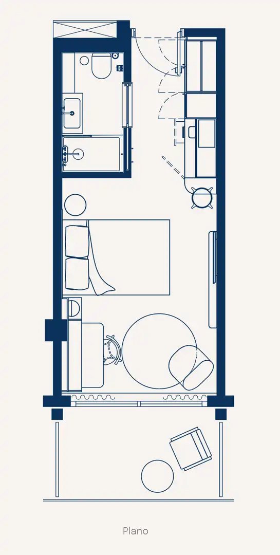 Piso de 23 m² en Barcelona