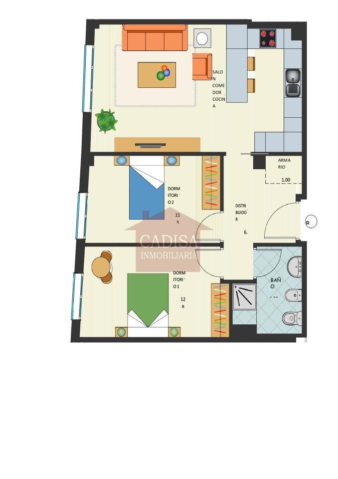 Piso de 65 m² en Salamanca