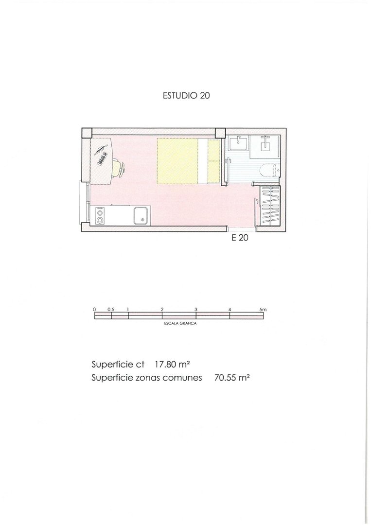 Piso de 32 m² en Murcia