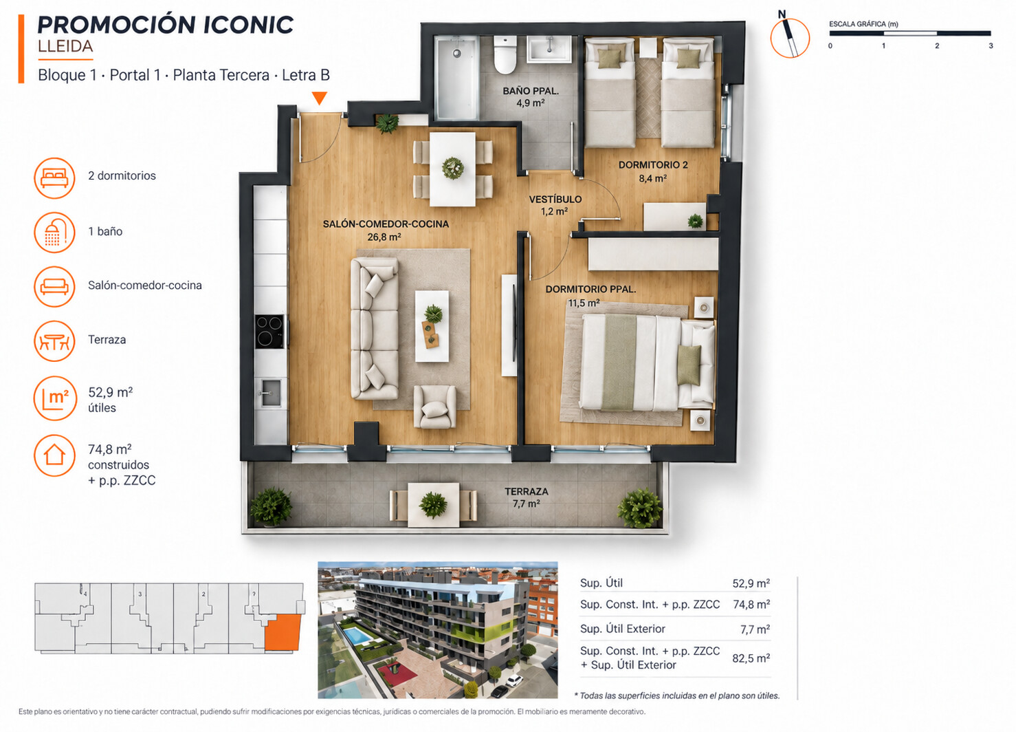 Pis de 82 m² a Lleida