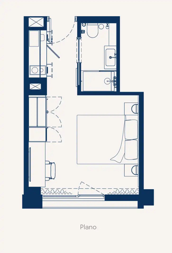 Piso de 21 m² en Barcelona