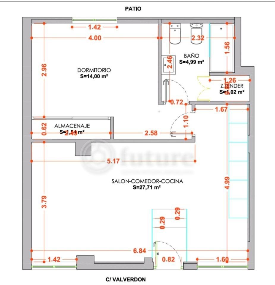 Piso de 58 m² en Salamanca