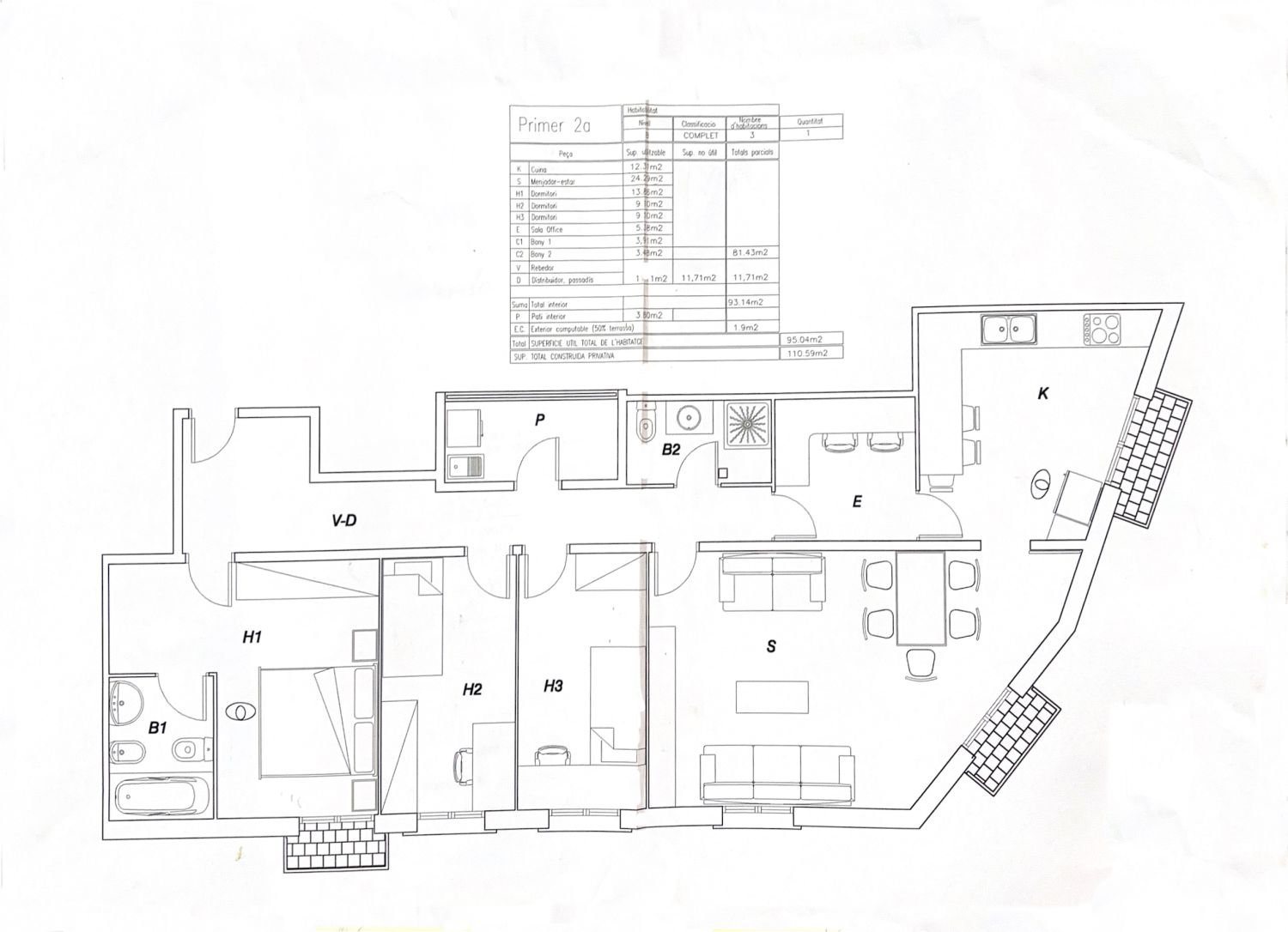 Piso de 104 m² en Matadepera