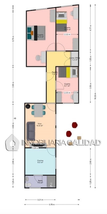 Piso de 75 m² en Burgos