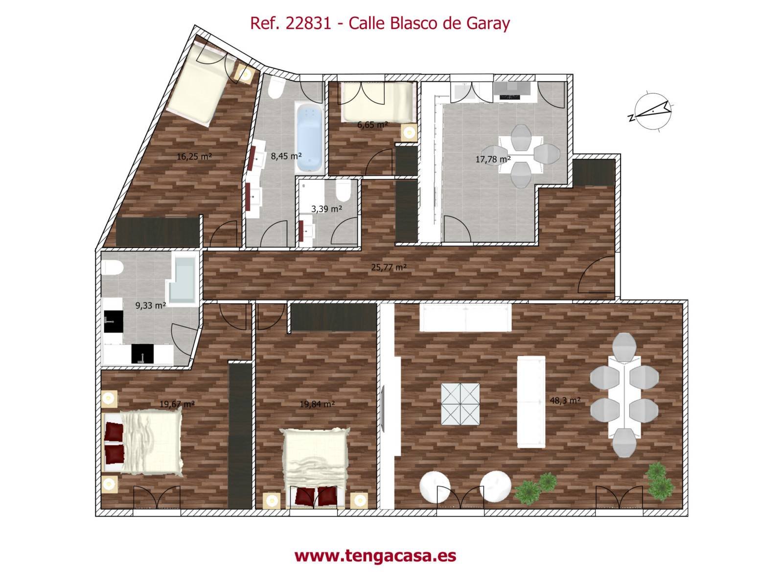 Piso de 211 m² en Madrid