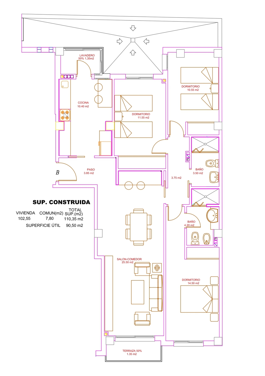 Piso de 111 m² en Murcia