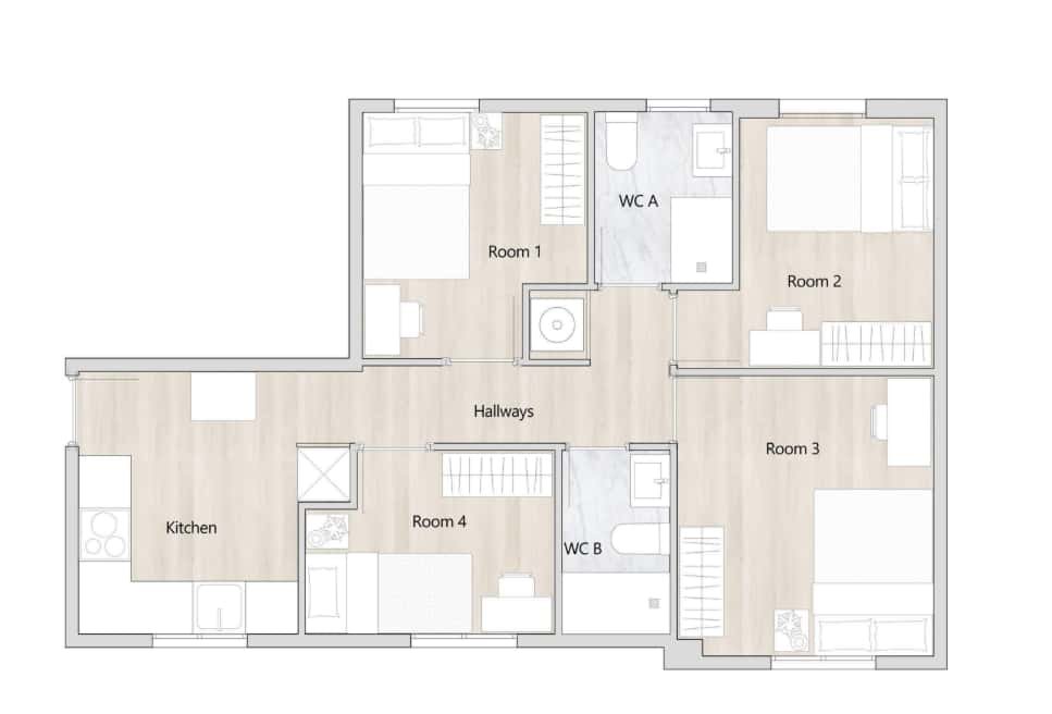Zimmer zur Miete, Madrid