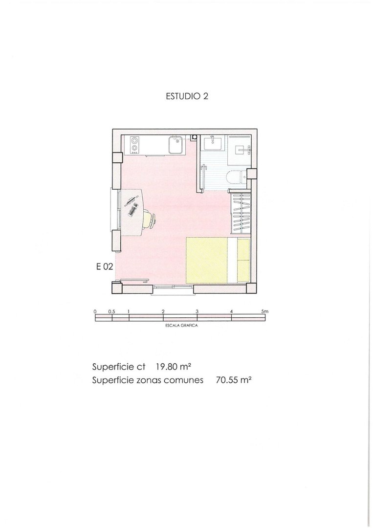 Piso de 32 m² en Murcia