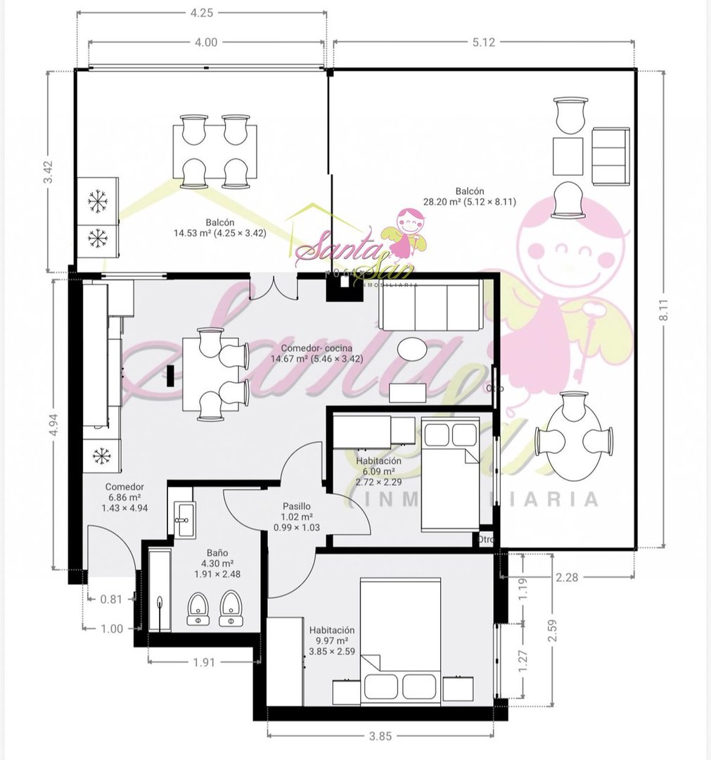 Appartement 65 m² à Salamanque