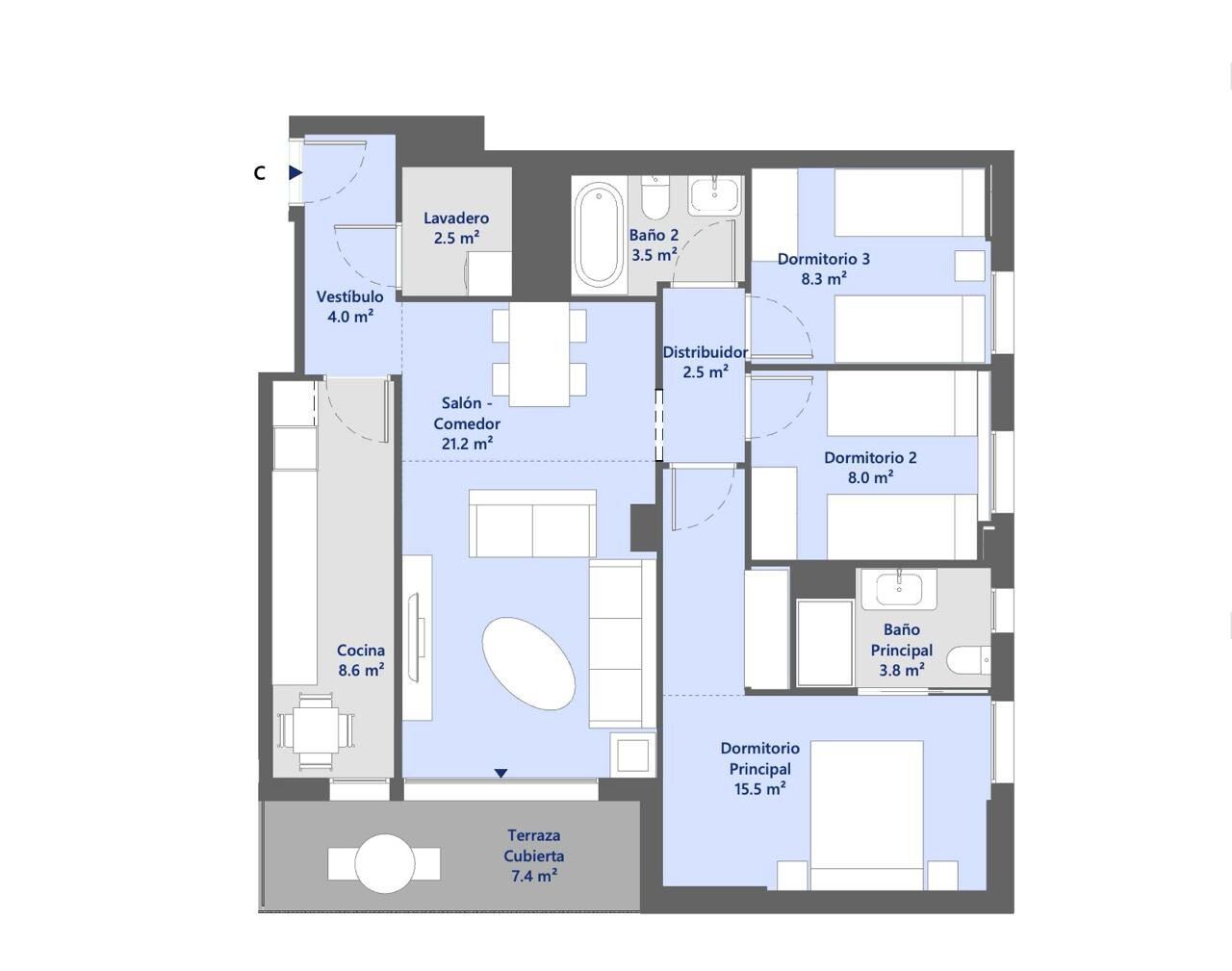 Piso de 110 m² en Barberà del Vallès