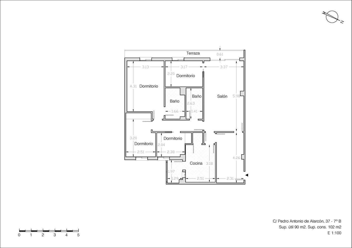 Piso de 110 m² en Granada