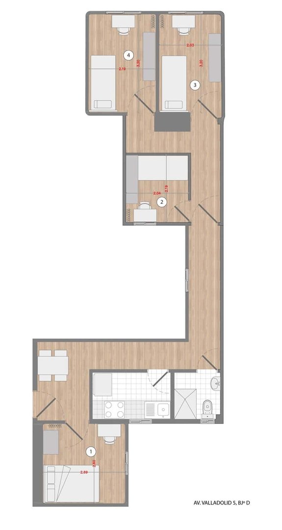 Habitació de lloguer, Madrid