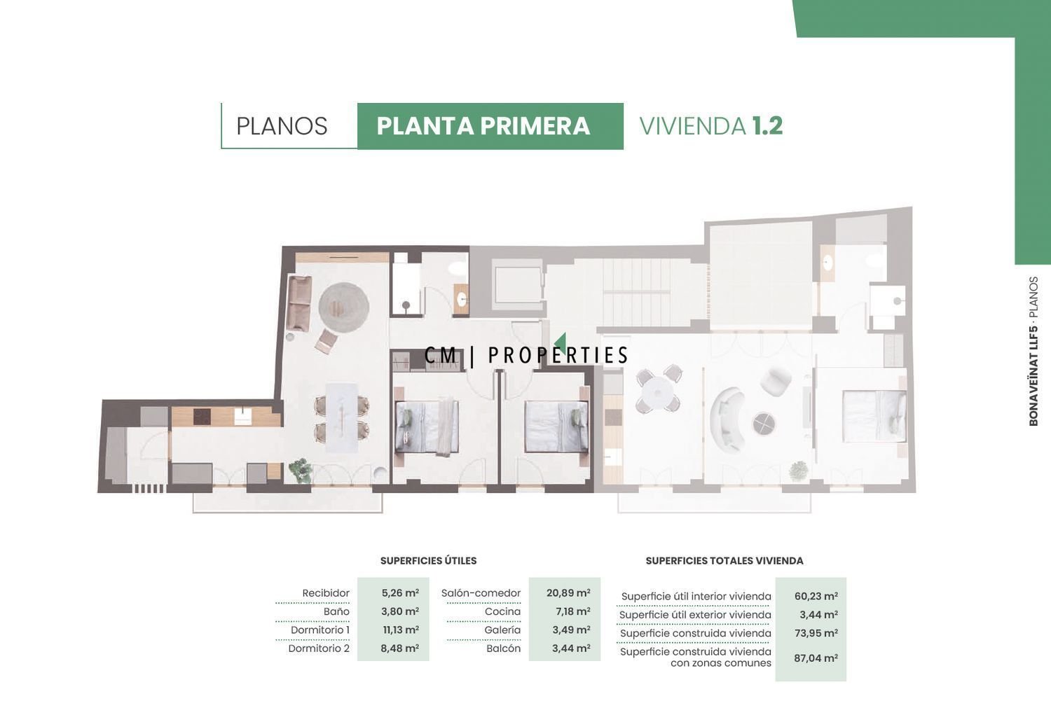 Piso de 74 m² en Valencia