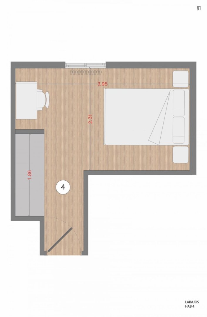 Zimmer zur Miete, Madrid