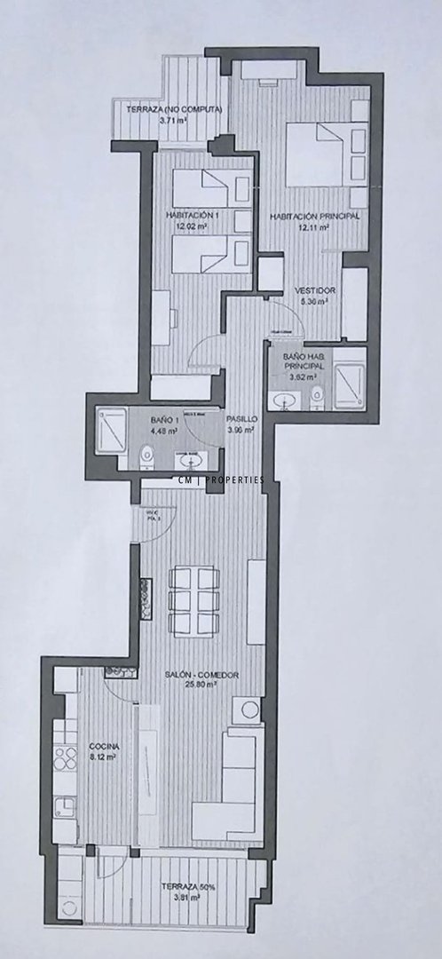 Piso de 91 m² en Torrente