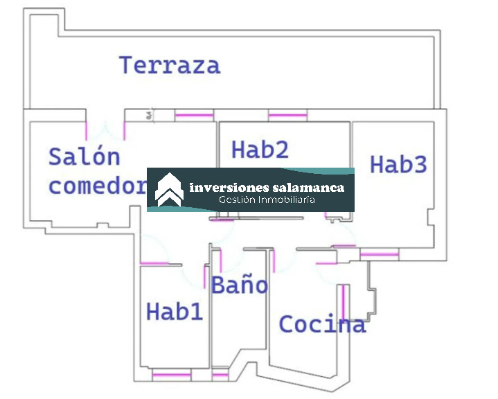 Piso de 88 m² en Salamanca