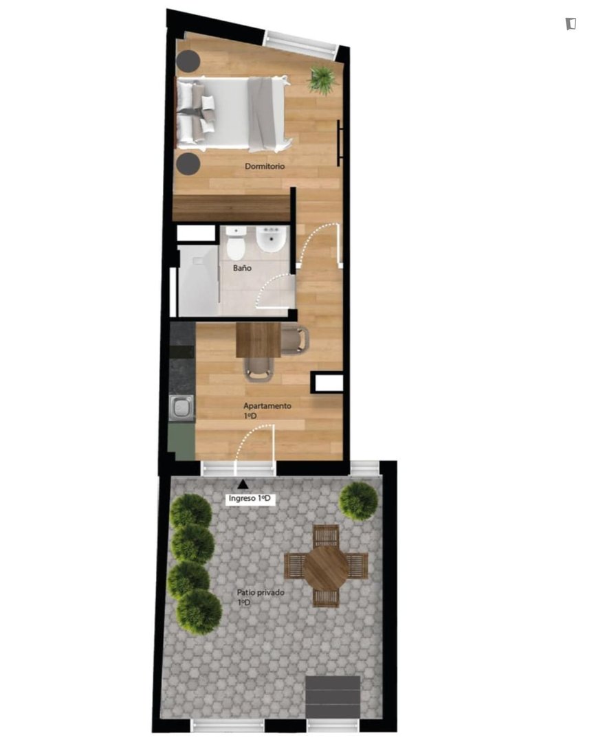 Pis de 26 m² a Madrid