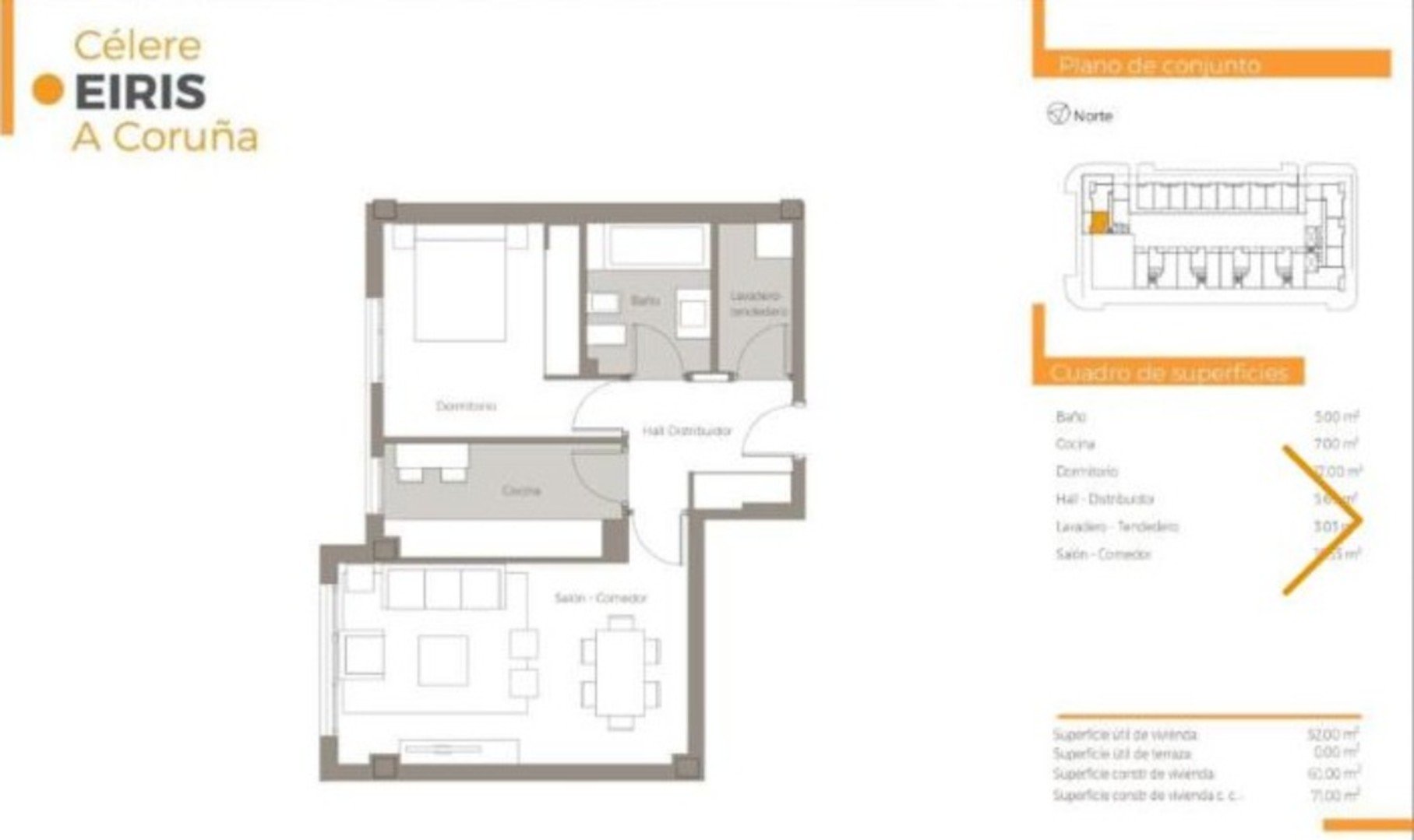 Appartamento 60 m² a A Coruña