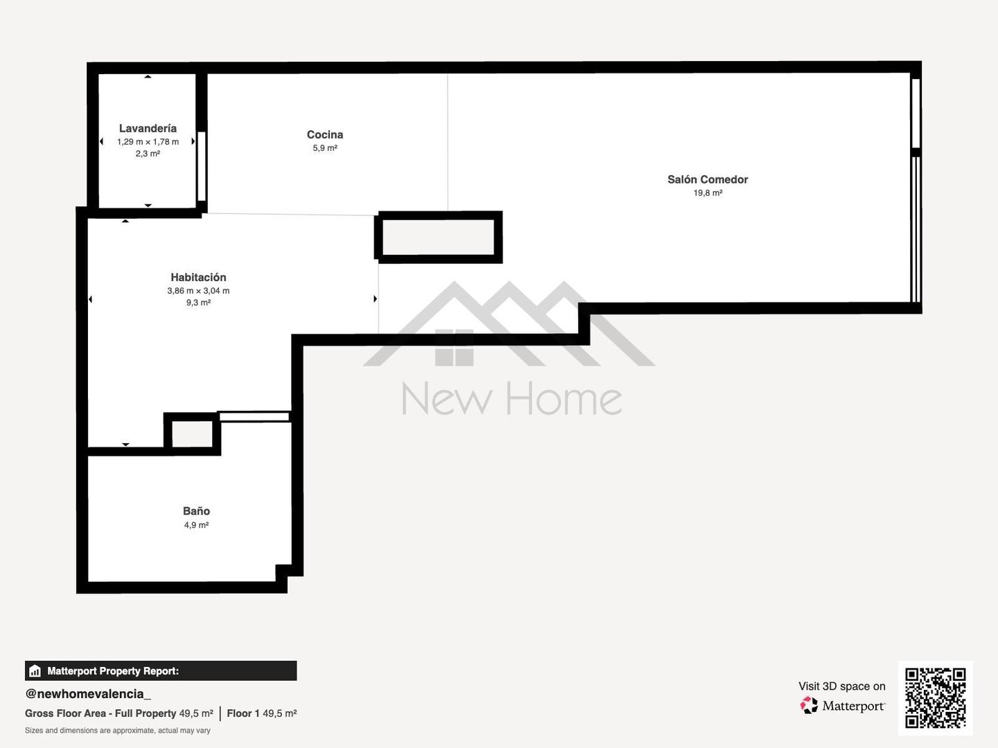 Piso de 57 m² en la Pobla de Vallbona