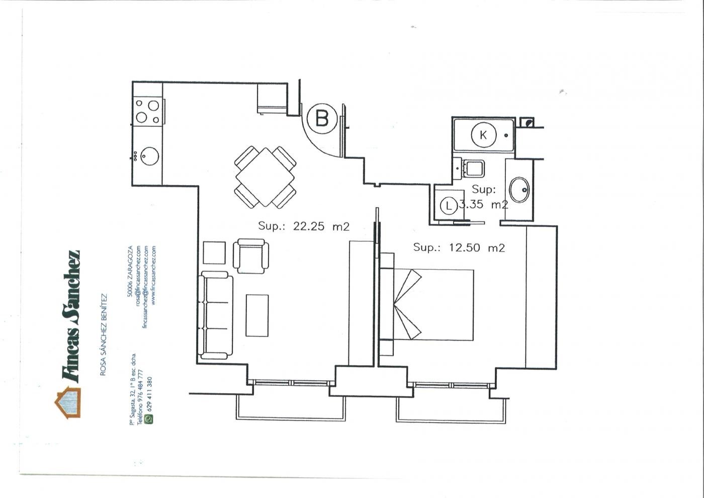 Pis de 42 m² a Saragossa