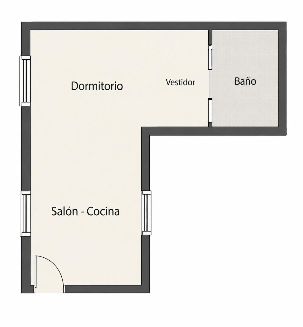 Piso de 31 m² en Málaga