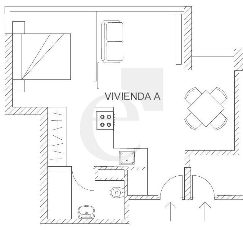 Pis de 46 m² a València