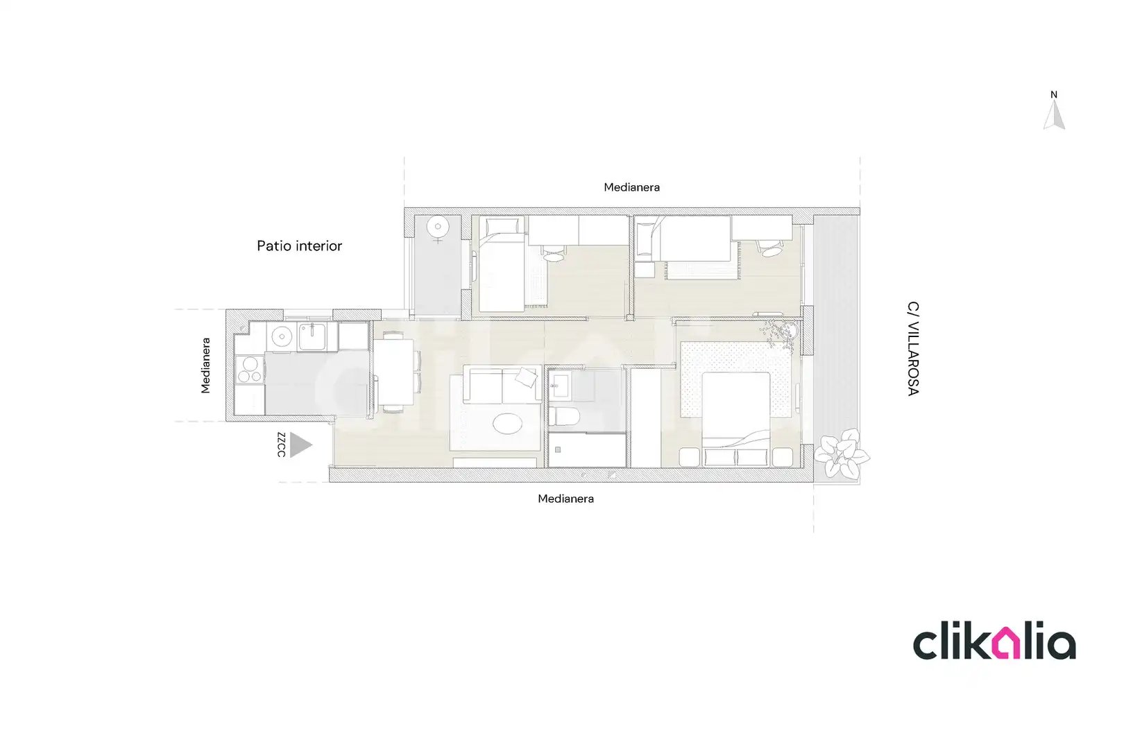 Pis de 54 m² a Madrid