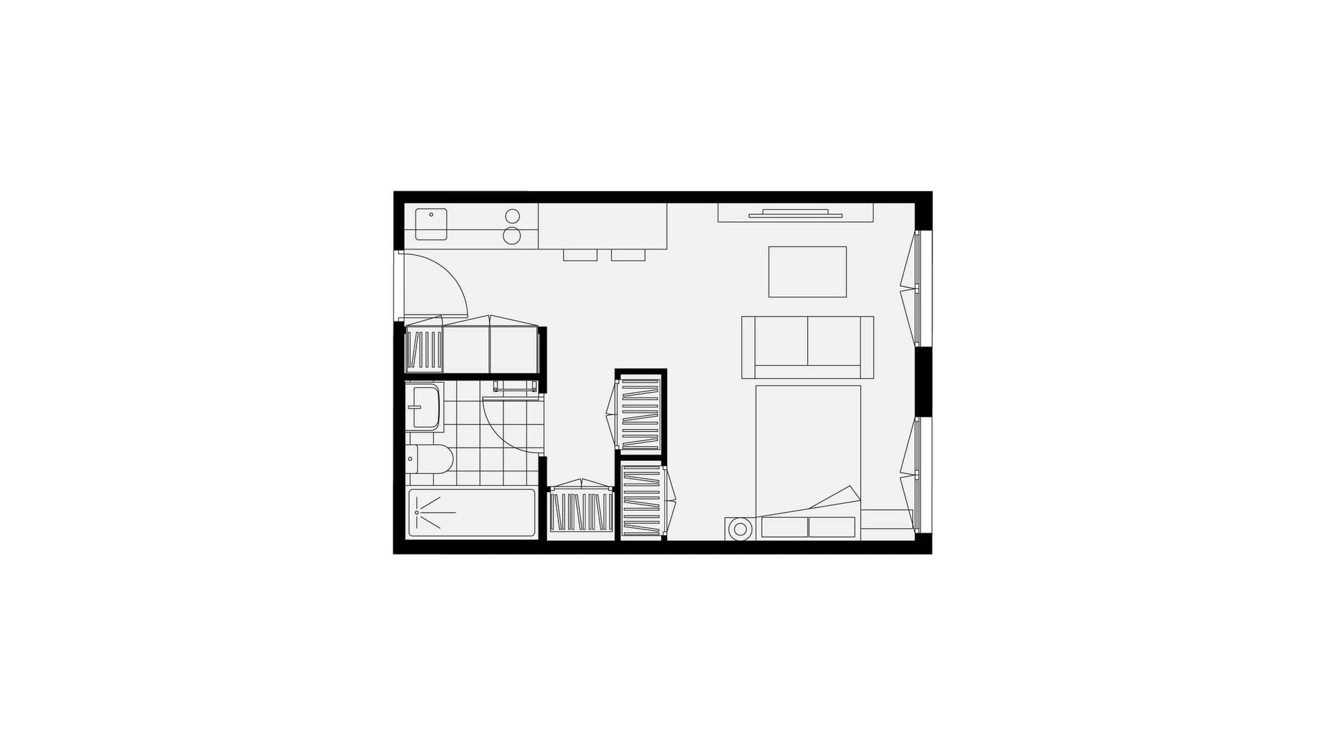 Pis de 27 m² a Madrid