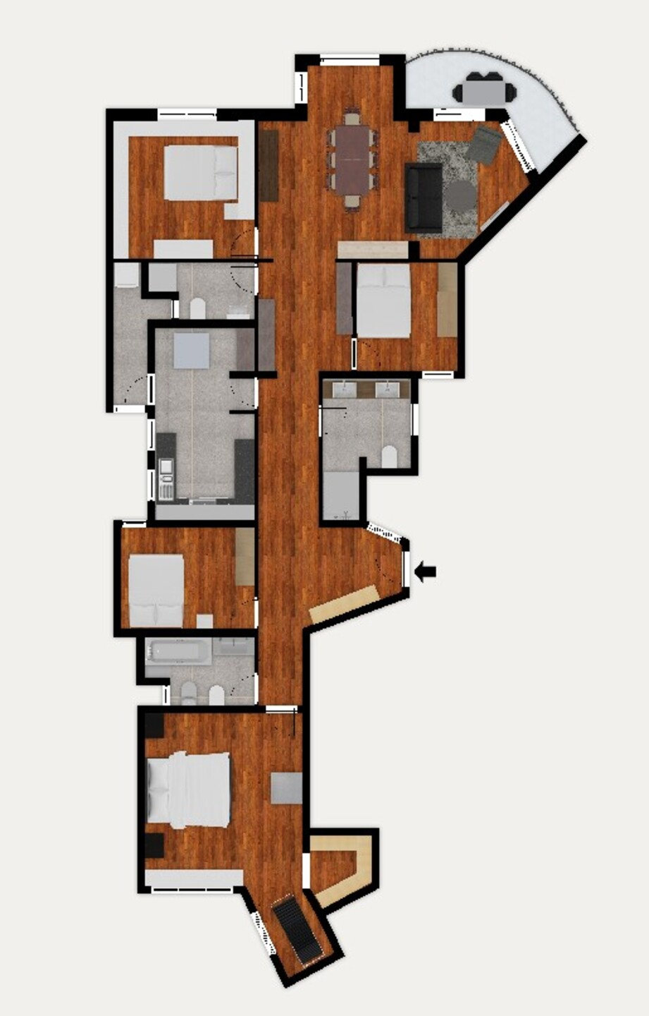 Appartement 193 m² à Barcelone