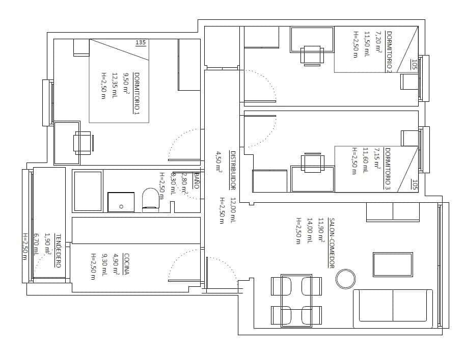 Appartamento 64 m² a Madrid