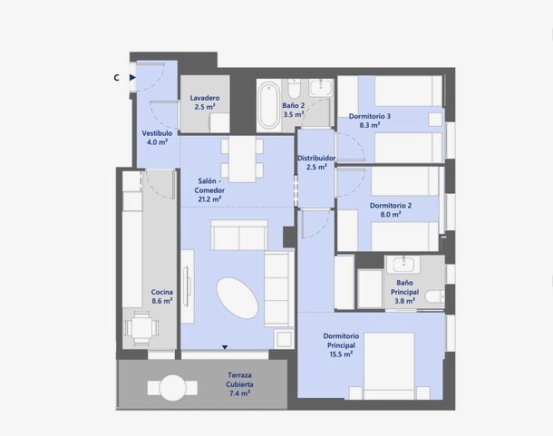 Piso de 110 m² en Barberà del Vallès