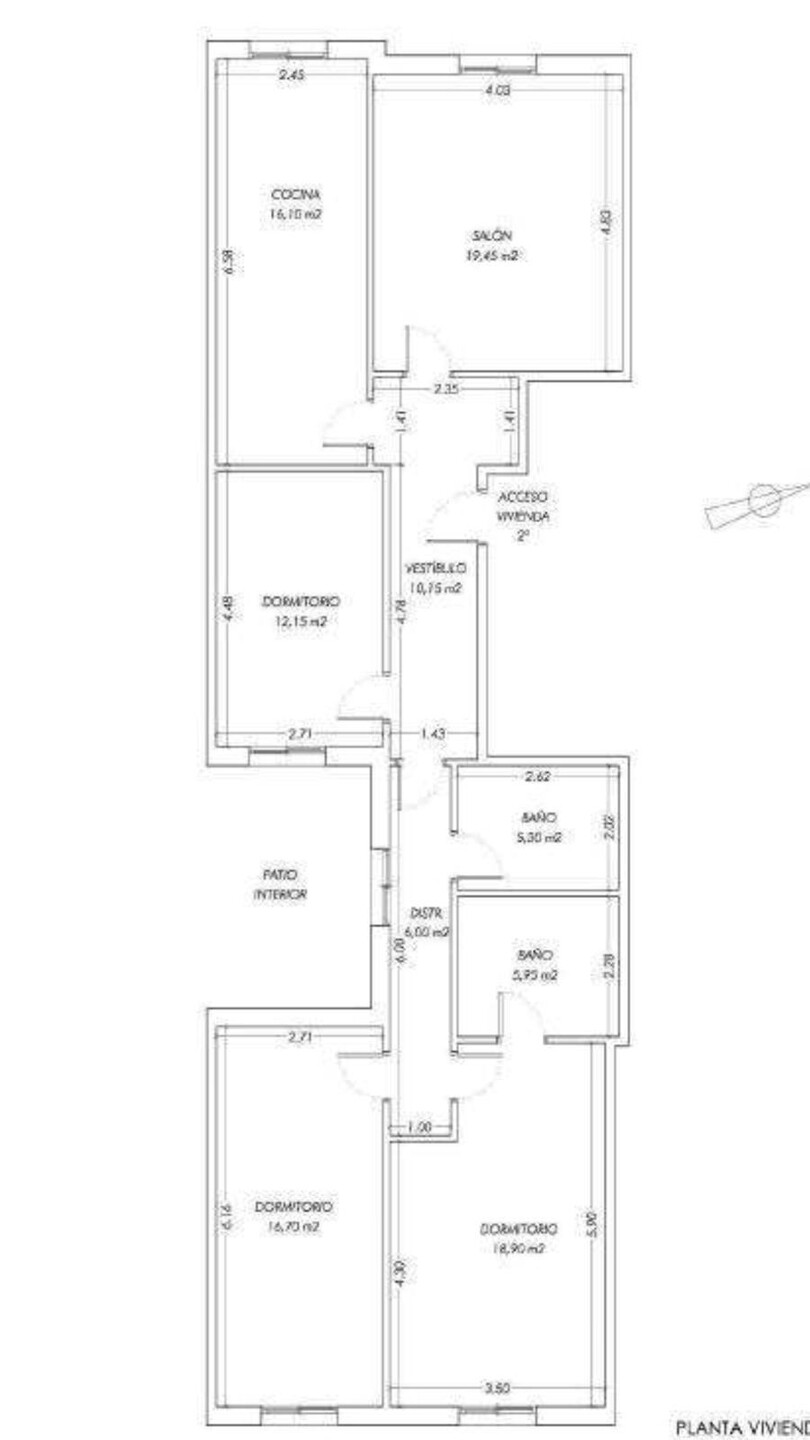 Piso de 131 m² en Bueu