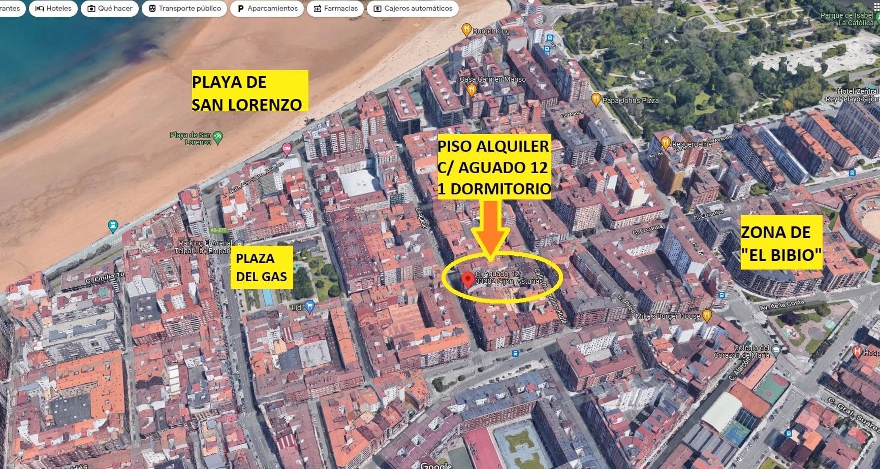 Piso de 43 m² en Gijón