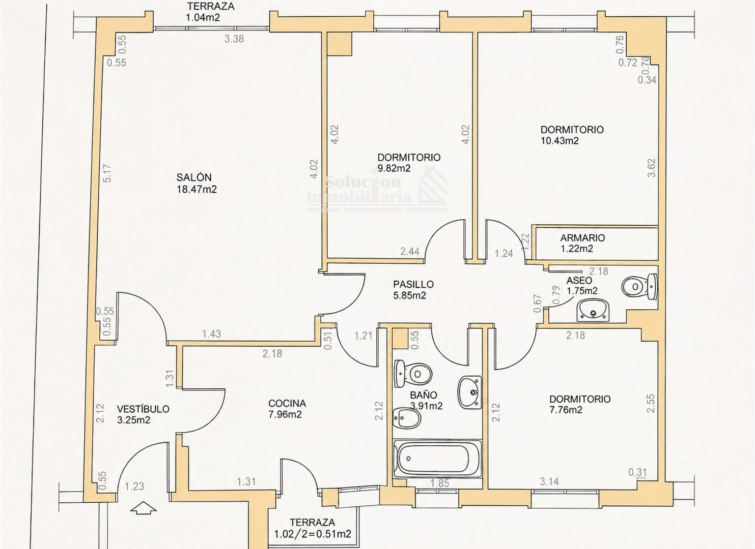 Piso de 90 m² en Salamanca